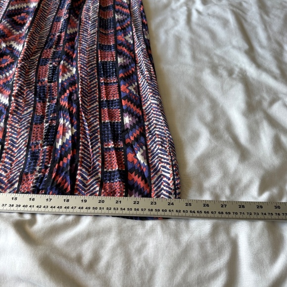 Angie Women's Sleeveless Babydoll Aztec Maxi Dress Spaghetti Strap Small Boho - Picture 15 of 16